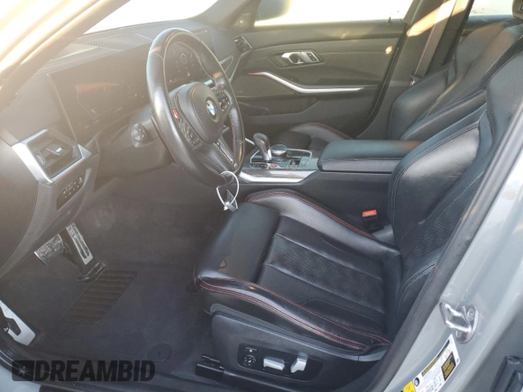 2023 BMW M3 Competition xDrive with VIN WBS43AY08PFN45012, listed as a Copart auction lot 77411184 with 23,413 mi miles and Non repairable. Bid and sale history available at DreamBid. Image 7.