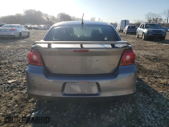 2012 Dodge Avenger SXT Plus with VIN 1C3CDZEG1CN264612, listed as a Copart auction lot 48738615 with 126,058 mi miles and Clean Title. Bid and sale history available at carsss.com. Image 6.