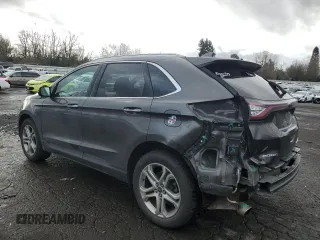 2015 Ford Edge Titanium with VIN 2FMTK4K99FBB56678, listed as a Copart auction lot 86186824 with 117,862 mi miles and Salvage Title. Bid and sale history available at carsss.com. Image 2.