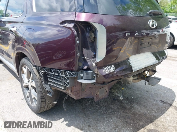 2021 Hyundai Palisade Limited with VIN KM8R5DHE0MU263048, listed as a IAAI auction lot 42365566 with 90,102 mi miles and . Bid and sale history available at DreamBid. Image 6.