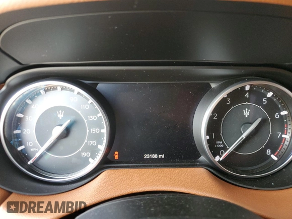 2021 Maserati Levante GT with VIN ZN661XUA8MX364794, listed as a Copart auction lot 83231954 with 23,188 mi miles and Salvage Title. Bid and sale history available at carsss.com. Image 9.
