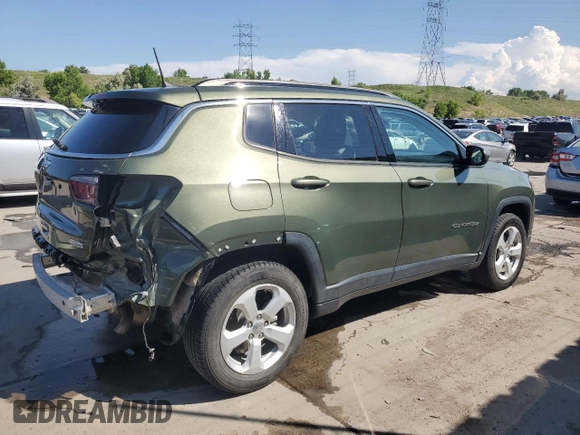 2021 Jeep Compass Altitude with VIN 3C4NJDBBXMT558309, listed as a Copart auction lot 59976145 with 38,736 mi miles and Salvage title. Bid and sale history available at DreamBid. Image 3.