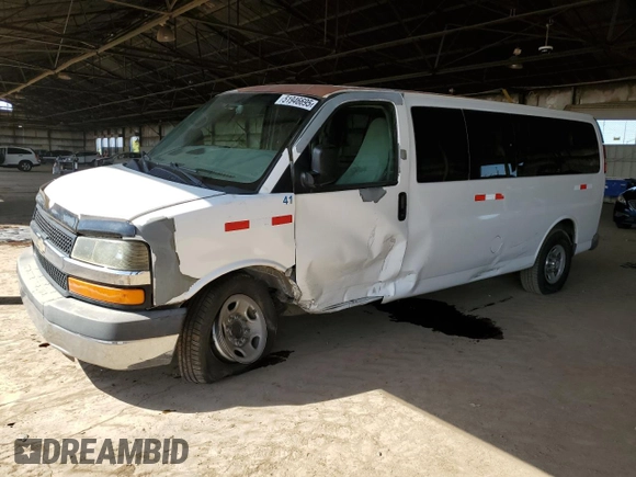 2010 Chevrolet Express Passenger LT с VIN 1GA2G1DG6A1103011, выставлен на аукционе Copart как лот 51946695 с пробегом 299 210 миль миль и Списание • Salvage title. История ставок и продаж доступна на DreamBid. Изображение 1.