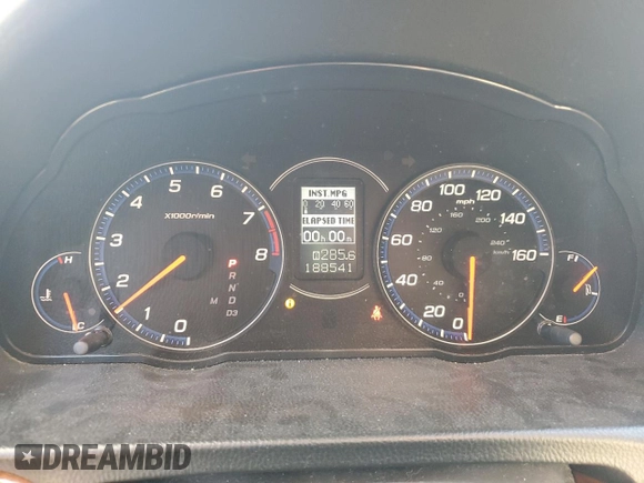 2006 Acura TSX with VIN JH4CL968X6C025404, listed as a Copart auction lot 47410695 with 188,541 mi miles and Salvage Title. Bid and sale history available at carsss.com. Image 9.