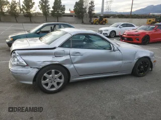 2001 Mercedes-Benz SLK 230 Kompressor with VIN WDBKK49F21F193606, listed as a Copart auction lot 47139945 with 156,424 mi miles and Salvage title. Bid and sale history available at DreamBid. Image 3.