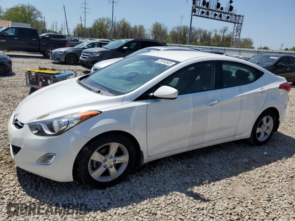 2013 Hyundai Elantra Limited with VIN 5NPDH4AE1DH406146, listed as a Copart auction lot 51914545 with 79,288 mi miles and Salvage Title. Bid and sale history available at DreamBid. Image 1.