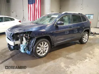 2015 Jeep Cherokee Limited with VIN 1C4PJMDS1FW605620, listed as a Copart auction lot 48481635 with 95,446 mi miles and Salvage Title. Bid and sale history available at carsss.com. Image 1.