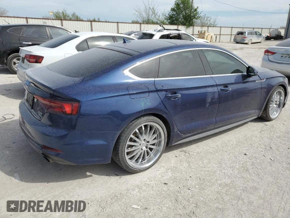 2018 Audi A5 Sportback Prestige with VIN WAUFNCF50JA126917, listed as a Copart auction lot 49003414 with 133,405 mi miles. Bid and sale history available at carsss.com. Image 3.