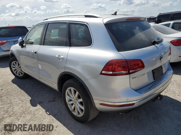 2017 Volkswagen Touareg Sport with VIN WVGEF7BP4HD003359, listed as a Copart auction lot 74714594 with Not Provided miles and Salvage Title. Bid and sale history available at DreamBid. Image 2.