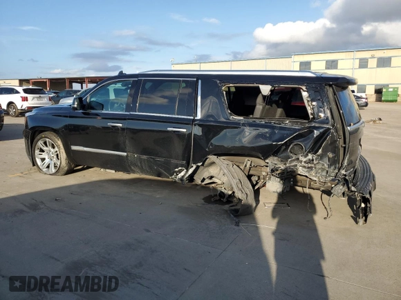 2019 Cadillac Escalade ESV Premium Luxury z VIN 1GYS4JKJXKR262769, wystawiony jako Copart lot #85207754 z przebiegiem 91 985 mil mil oraz Szkoda całkowita • Salvage title. Historia ofert i sprzedaży dostępna na DreamBid. Obrazek 2.
