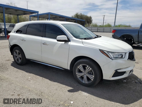 2019 Acura MDX with VIN 5J8YD3H34KL008337, listed as a Copart auction lot 53061655 with 66,561 mi miles and Salvage Title. Bid and sale history available at carsss.com. Image 4.