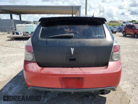 2009 Pontiac Vibe GT with VIN 5Y2SR67059Z410910, listed as a Copart auction lot 62497825 with 180,431 mi miles and Clean title. Bid and sale history available at DreamBid. Image 6.
