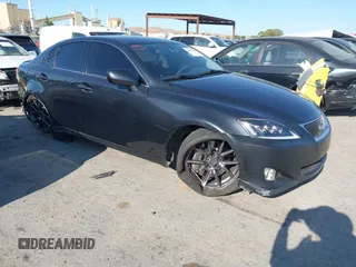 2006 Lexus IS 350 with VIN JTHBE262165010836, listed as a IAAI auction lot 42603334 with 68,219 mi miles and . Bid and sale history available at DreamBid. Image 1.