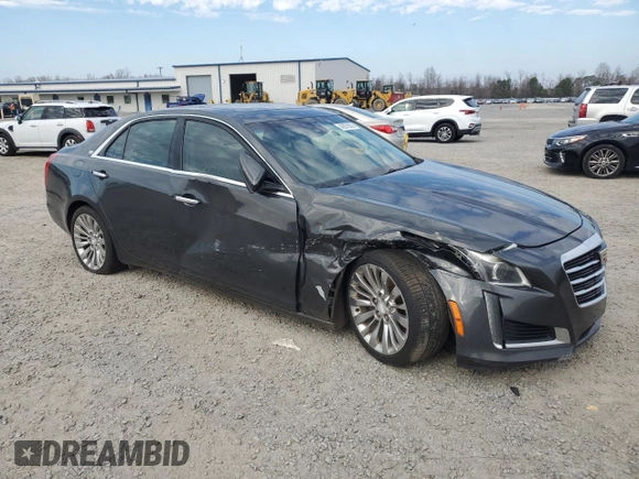 2015 Cadillac CTS Luxury RWD with VIN 1G6AR5SX7F0129883, listed as a Copart auction lot 42876585 with 160,227 mi miles and Salvage Title. Bid and sale history available at DreamBid. Image 4.