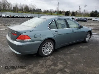 2002 BMW 7 Series 745i z VIN WBAGL63472DP56408, wystawiony jako Copart lot #43949925 z przebiegiem 92 755 mil mil oraz Szkoda całkowita • Salvage title. Historia ofert i sprzedaży dostępna na DreamBid. Obrazek 3.