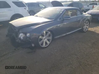2013 Bentley Continental GT with VIN SCBGR3ZA7DC079577, listed as a Copart auction lot 76299594 with 17,093 mi miles and Salvage Title. Bid and sale history available at DreamBid. Image 1.