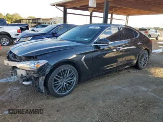 2019 Genesis G70 2.0T Advanced with VIN KMTG34LA1KU020708, listed as a Copart auction lot 81196544 with 120,635 mi miles and Salvage Title. Bid and sale history available at carsss.com. Image 1.