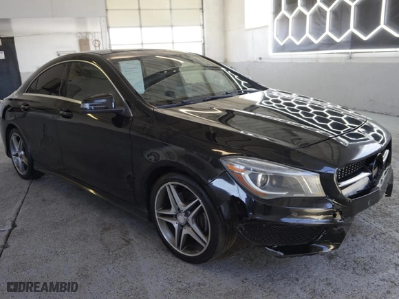 2015 Mercedes-Benz CLA-Class CLA 250 with VIN WDDSJ4EB7FN176729, listed as a Copart auction lot 51003345 with 114,652 mi miles and Salvage Title. Bid and sale history available at carsss.com. Image 1.