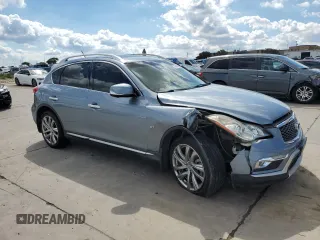 2017 Infiniti QX50 with VIN JN1BJ0RP4HM382093, listed as a Copart auction lot 70749584 with 91,125 mi miles and Salvage Title. Bid and sale history available at carsss.com. Image 4.