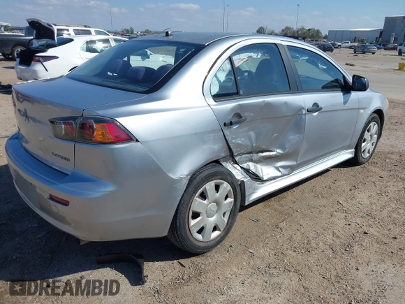 2010 Mitsubishi Lancer DE with VIN JA32U1FU4AU015574, listed as a IAAI auction lot 41770332 with 125,458 mi miles. Bid and sale history available at carsss.com. Image 4.
