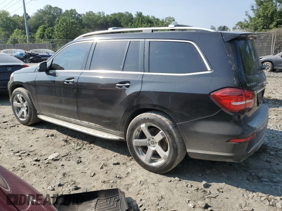 2017 Mercedes-Benz GLS 450 with VIN 4JGDF6EE2HA827538, listed as a Copart auction lot 60514085 with 138,821 mi miles and Clean title. Bid and sale history available at DreamBid. Image 2.