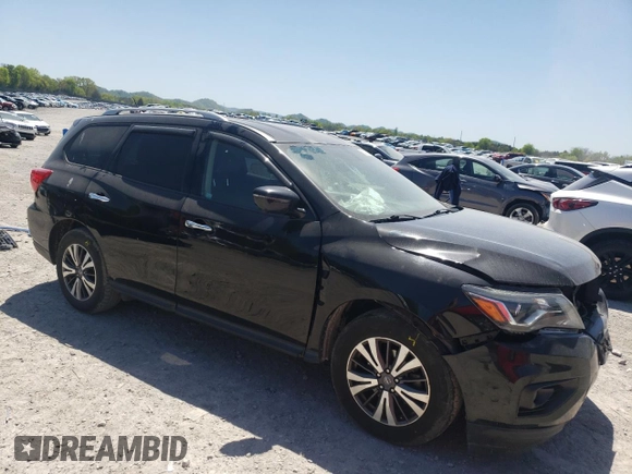 2018 Nissan Pathfinder SL with VIN 5N1DR2MN6JC608724, listed as a Copart auction lot 53090125 with 131,082 mi miles and Salvage title. Bid and sale history available at DreamBid. Image 4.