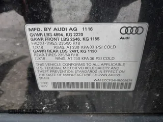 2017 Audi Q3 Premium z VIN WA1ECCFS4HR009874, wystawiony jako IAAI lot #41983904 z przebiegiem 74 785 mil mil oraz . Historia ofert i sprzedaży dostępna na DreamBid. Obrazek 9.