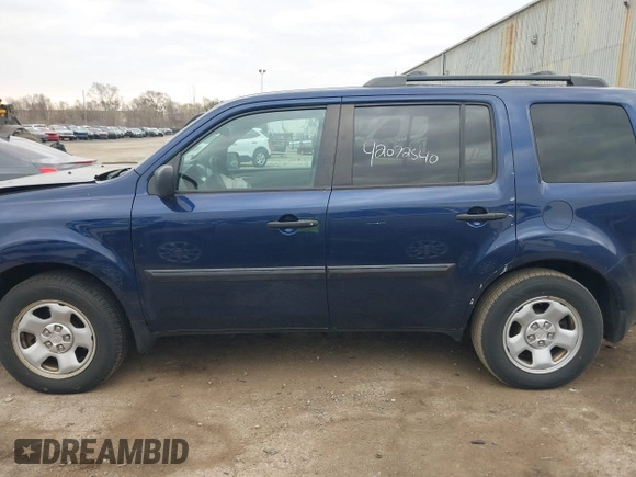 2015 Honda Pilot LX with VIN 5FNYF4H22FB062105, listed as a IAAI auction lot 42072540 with 80,715 mi miles and . Bid and sale history available at DreamBid. Image 14.
