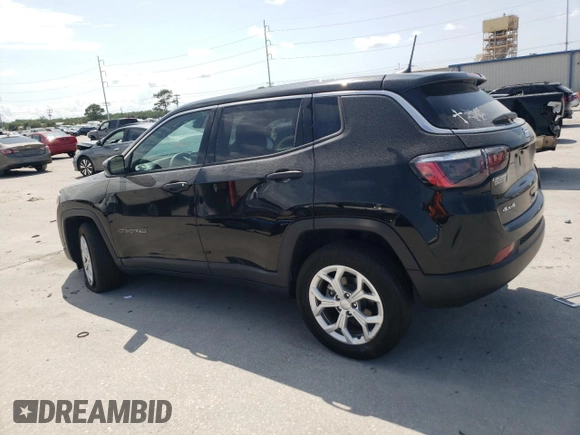 2024 Jeep Compass Sport with VIN 3C4NJDAN5RT136547, listed as a Copart auction lot 59249605 with 10,617 mi miles and Salvage title. Bid and sale history available at DreamBid. Image 2.