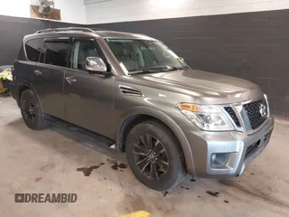 2019 Nissan Armada Platinum with VIN JN8AY2NE4K9758696, listed as a IAAI auction lot 42558940 with 98,813 mi miles and . Bid and sale history available at DreamBid. Image 1.
