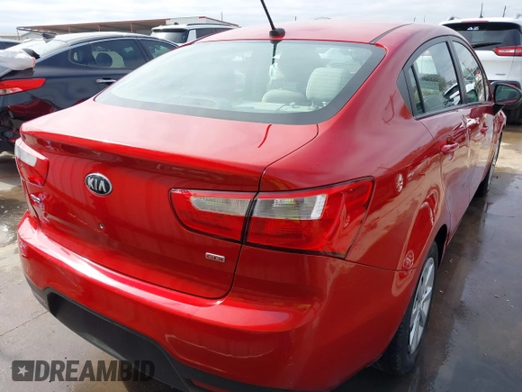 2013 Kia Rio LX with VIN KNADM4A31D6310504, listed as a IAAI auction lot 41579952 with 55,757 mi miles and . Bid and sale history available at DreamBid. Image 17.