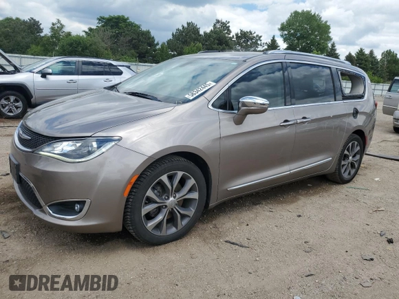 2017 Chrysler Pacifica Limited with VIN 2C4RC1GG3HR616218, listed as a Copart auction lot 58342445 with 53,536 mi miles and Salvage title. Bid and sale history available at DreamBid. Image 1.