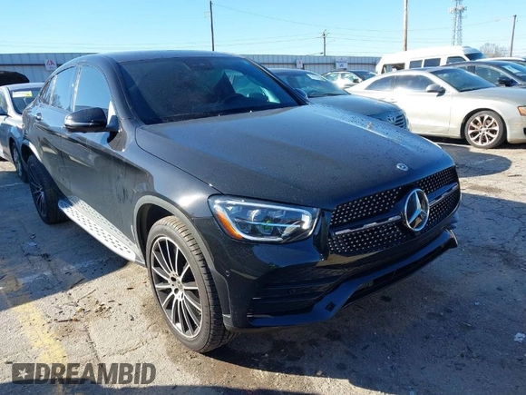 2022 Mercedes-Benz GLC with VIN W1N0J8EB6NG039012, listed as a IAAI auction lot 41561378 with 44,498 mi miles. Bid and sale history available at carsss.com. Image 1.