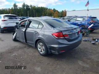 2014 Honda Civic Sedan LX with VIN 19XFB2F52EE019330, listed as a IAAI auction lot 40557827 with 169,656 mi miles. Bid and sale history available at carsss.com. Image 3.