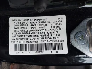 2012 Honda Civic EX with VIN 2HGFB2F84CH316659, listed as a IAAI auction lot 42217190 with 124,198 mi miles and . Bid and sale history available at DreamBid. Image 9.