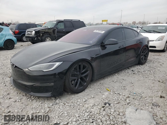 2022 Tesla Model S z VIN 5YJSA1E58NF479552, wystawiony jako Copart lot #48290275 z przebiegiem 78 931 mil mil oraz Szkoda całkowita • Salvage title. Historia ofert i sprzedaży dostępna na DreamBid. Obrazek 1.
