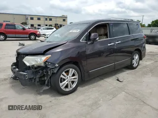 2011 Nissan Quest SL z VIN JN8AE2KP8B9001444, wystawiony jako Copart lot #55013185 z przebiegiem 216 290 mil mil oraz Szkody całkowita. Historia ofert i sprzedaży dostępna na DreamBid. Obrazek 1.