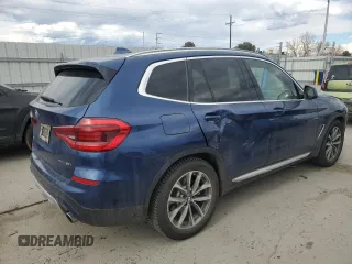 2018 BMW X3 xDrive30i with VIN 5UXTR9C56JLD69140, listed as a Copart auction lot 47052265 with 70,640 mi miles and Salvage Title. Bid and sale history available at DreamBid. Image 3.