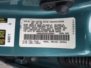 2010 Toyota Corolla with VIN 1NXBU4EE3AZ165944, listed as a IAAI auction lot 42597459 with 211,824 mi miles and . Bid and sale history available at DreamBid. Image 9.