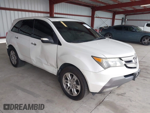 2007 Acura MDX Tech Pkg with VIN 2HNYD28347H519859, listed as a IAAI auction lot 41694763 with 259,202 mi miles. Bid and sale history available at carsss.com. Image 1.