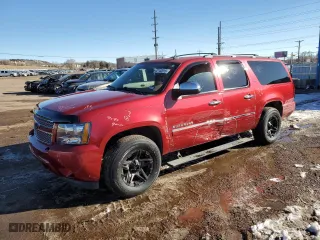 2014 Chevrolet Suburban LTZ with VIN 1GNSCKE08ER168239, listed as a Copart auction lot 42143915 with 137,902 mi miles and Salvage Title. Bid and sale history available at carsss.com. Image 1.