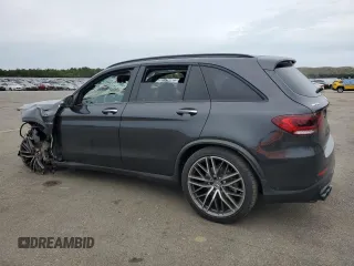 2021 Mercedes-Benz GLC with VIN W1N0G6EB8MF891675, listed as a Copart auction lot 71702724 with 53,998 mi miles and Salvage Title. Bid and sale history available at carsss.com. Image 2.