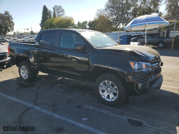 2022 Chevrolet Colorado 2WD LT with VIN 1GCGSCEN7N1138196, listed as a Copart auction lot 81510914 with 41,822 mi miles and Salvage Title. Bid and sale history available at carsss.com. Image 4.