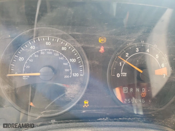 2014 Jeep Compass Sport with VIN 1C4NJCBA6ED573849, listed as a Copart auction lot 47001505 with 259,846 mi miles and Salvage Title. Bid and sale history available at carsss.com. Image 9.