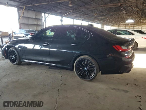 2022 BMW 3 Series 330e with VIN 3MW5P7J06N8C78131, listed as a Copart auction lot 47766015 with 17,100 mi miles and Salvage Title. Bid and sale history available at carsss.com. Image 2.