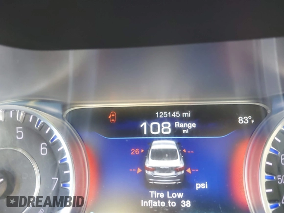 2016 Chrysler 200 C with VIN 1C3CCCCB0GN134012, listed as a IAAI auction lot 41427127 with 125,145 mi miles. Bid and sale history available at carsss.com. Image 15.