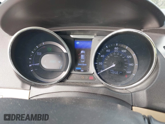 2012 Hyundai Sonata Hybrid with VIN KMHEC4A41CA054312, listed as a IAAI auction lot 42124397 with 49,581 mi miles and . Bid and sale history available at DreamBid. Image 7.