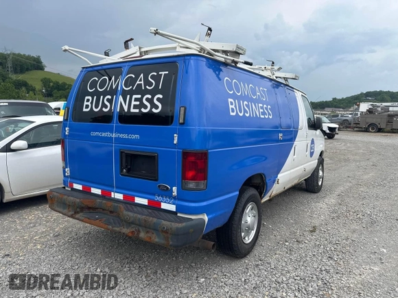 2012 Ford Econoline Cargo Commercial with VIN 1FTNE2EL1CDB21042, listed as a IAAI auction lot 42679263 with 90,458 mi miles and . Bid and sale history available at DreamBid. Image 6.