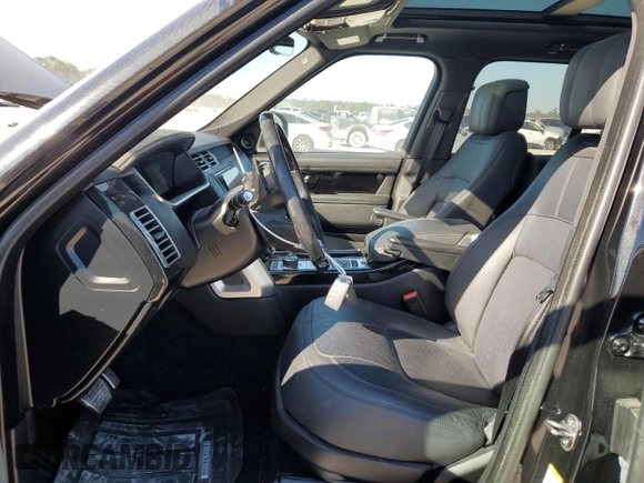 2022 Land Rover Range Rover Westminster with VIN SALGS2RU9NA459581, listed as a Copart auction lot 77399534 with 56,644 mi miles and Salvage title. Bid and sale history available at DreamBid. Image 7.
