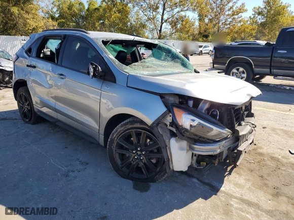 2022 Ford Edge SEL with VIN 2FMPK4J92NBA88306, listed as a Copart auction lot 76317474 with 0 mi miles and Salvage Title. Bid and sale history available at carsss.com. Image 4.